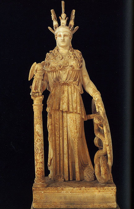 Parthenon and goddess ishtar